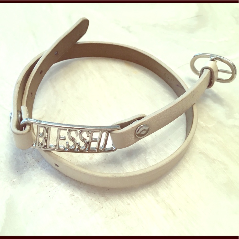 "Blessed" wrap bracelet or choker
